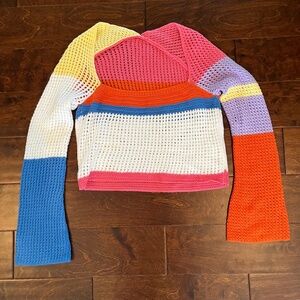 HoneyPlum Multi Colored Long Sleeve Knit Top